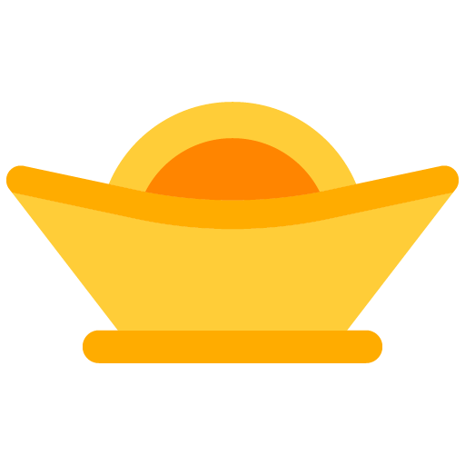 icono lingote de oro chino